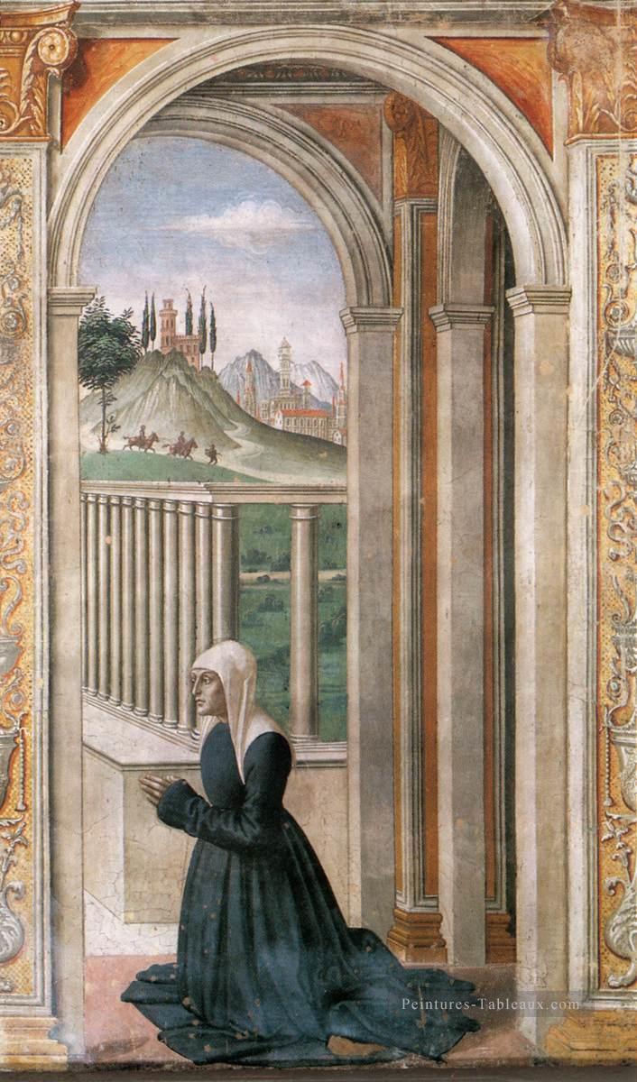 Portrait de la donatrice Francesca Pitti Tornabuoni Renaissance Florence Domenico Ghirlandaio Peintures à l'huile